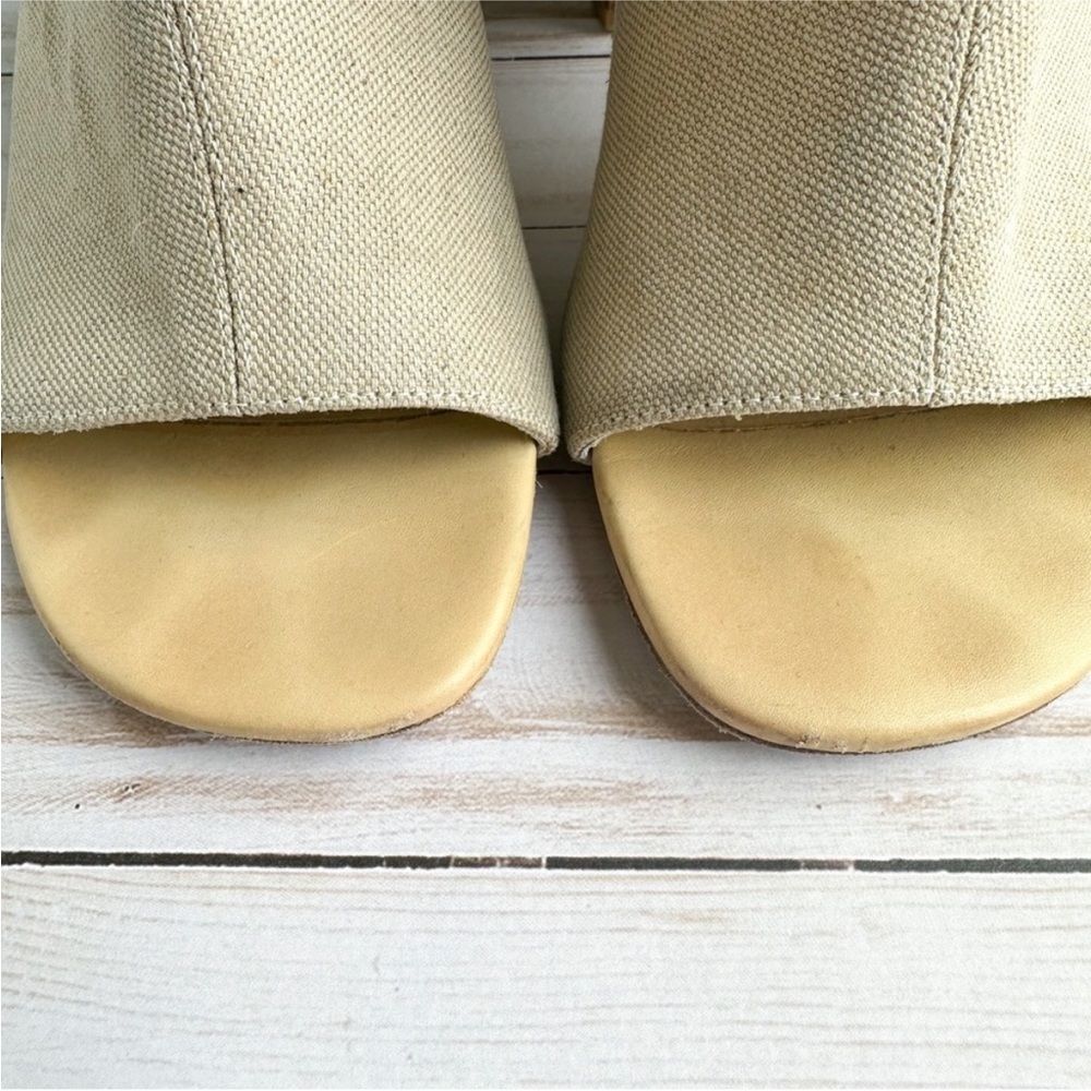 Rag And Bone Leigh Natural Canvas Open Toe Sandal - image 5